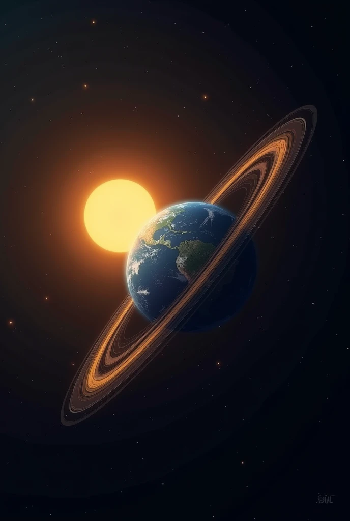 Earth around the sun