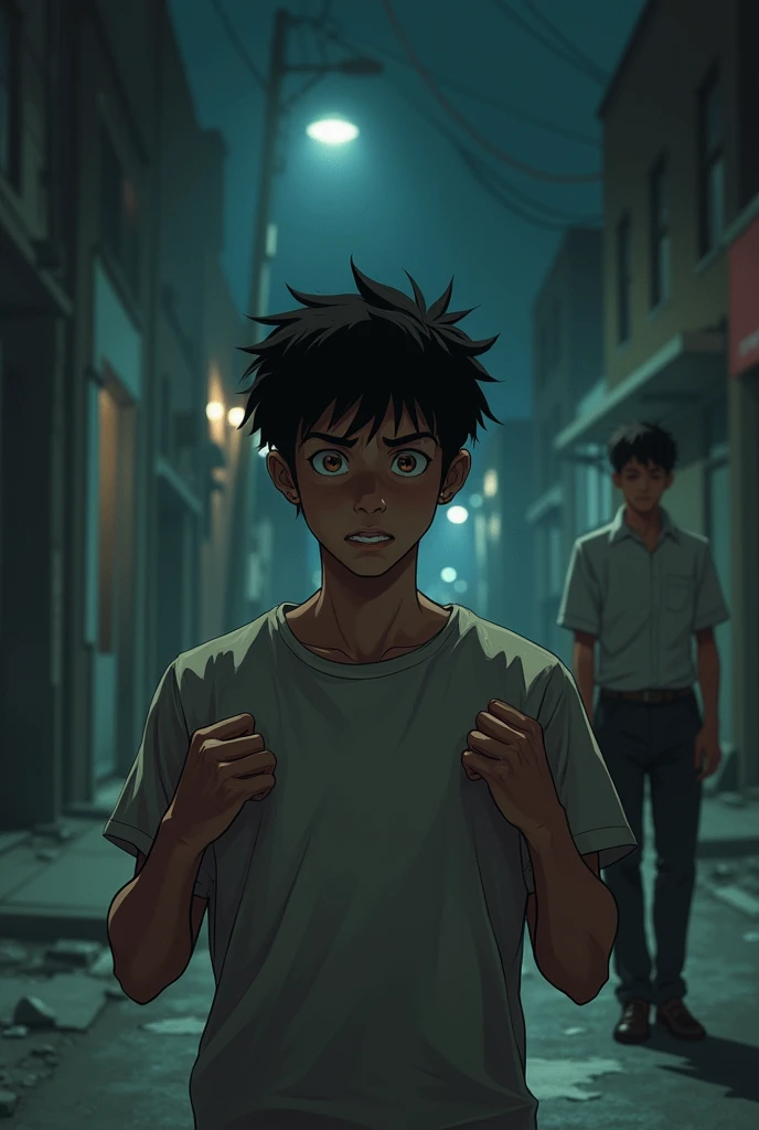 A boy betrayed by the girl he likes because she left with a black man.