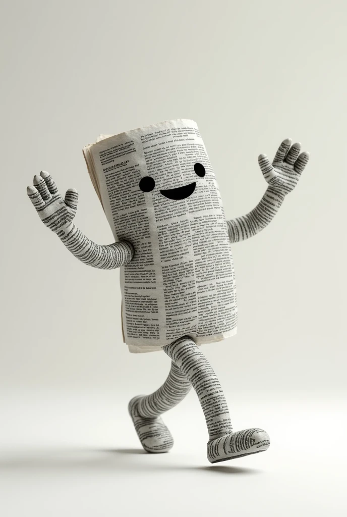 Newspaper is dancing