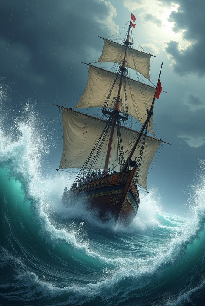 Korean Ship　Edo Period　typhoon　Big Wave　Subversion