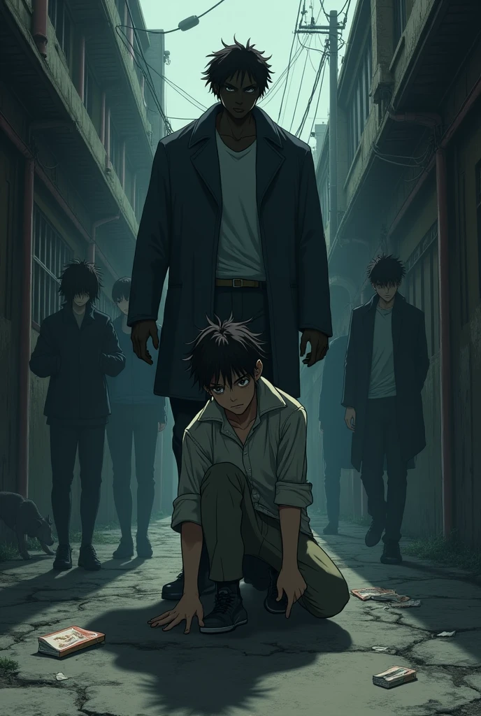 Hiroki a boy who was betrayed by his girlfriend,Sister,friend and mother for a bully named kokujin who is a black boy