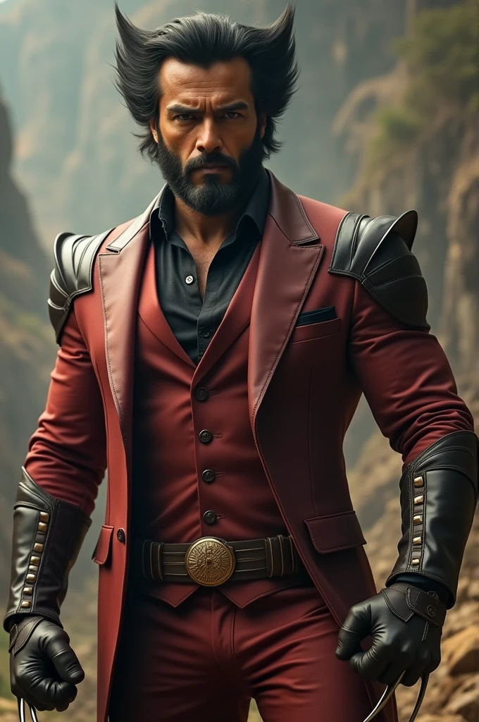 Jack shrof indian bollywood actor as a wolverine with suit up