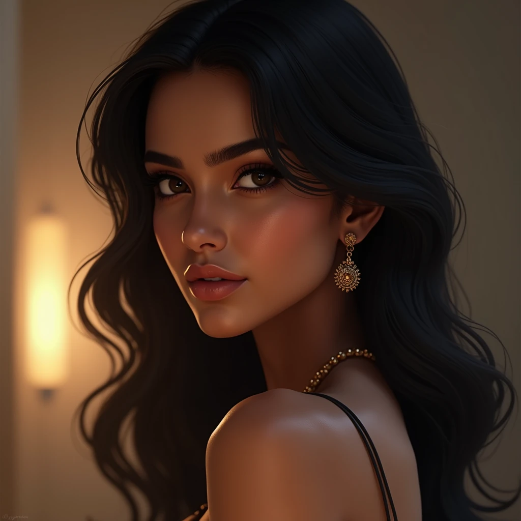 Hot girl beautiful girl indian girl model girl AI girl sexy figure girl
