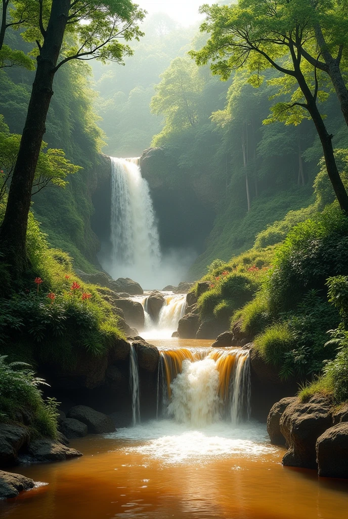 Tea waterfall in Tapiraí SP