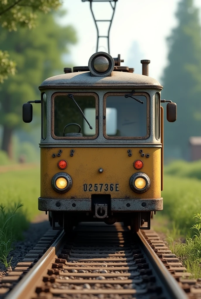 Railway trolley small front view 