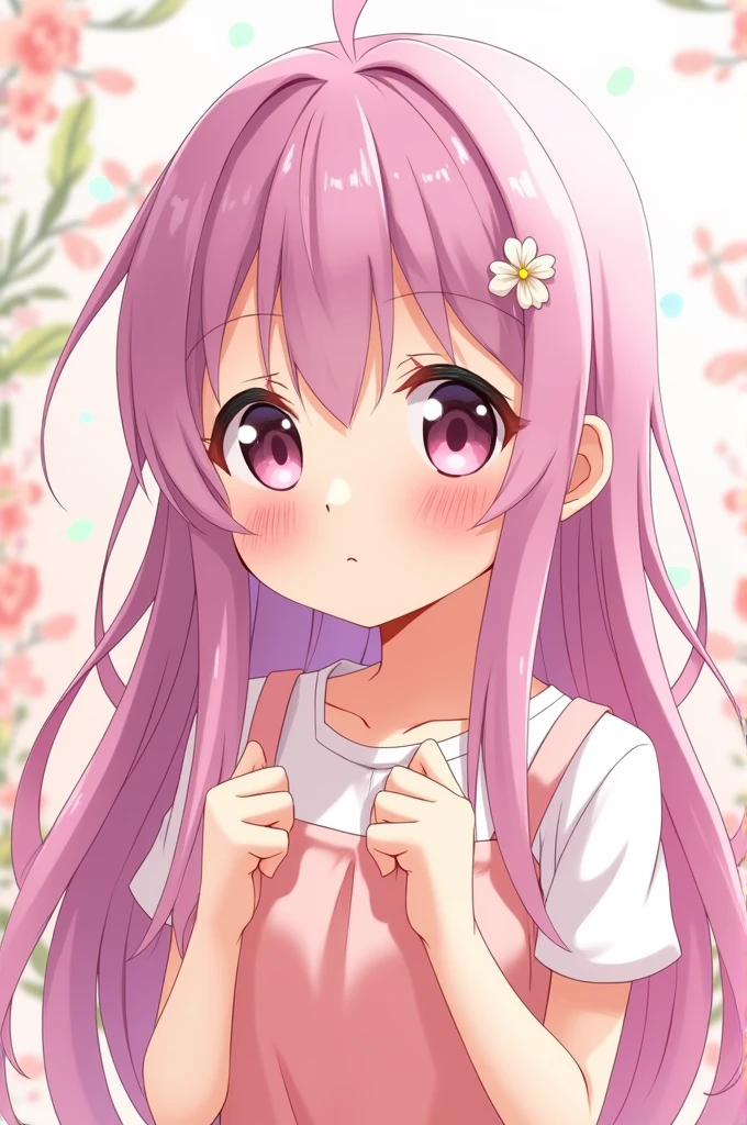 Blussing anime girl