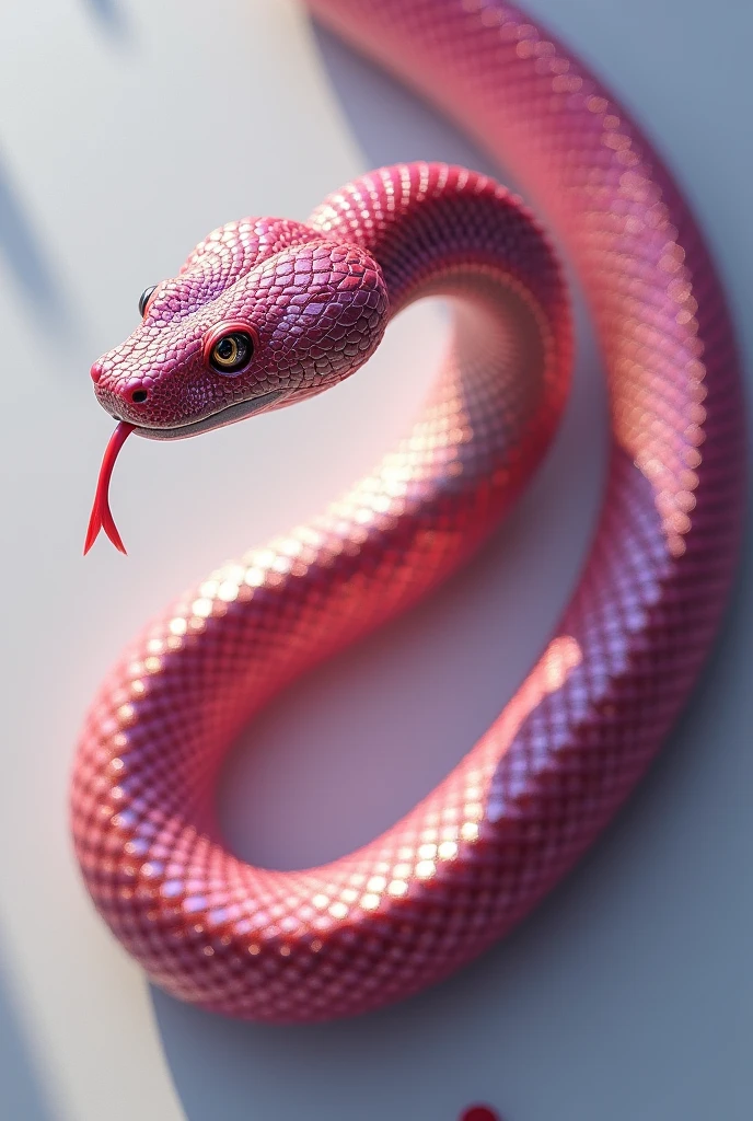pink double shaded snake