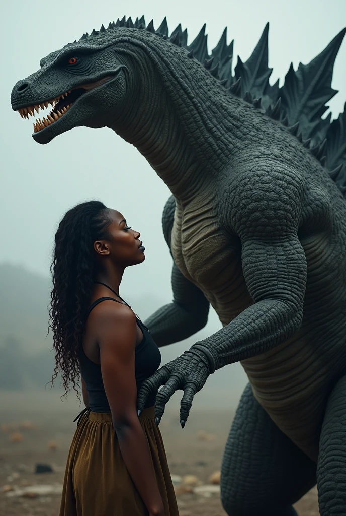 Black girl fucking a Godzilla