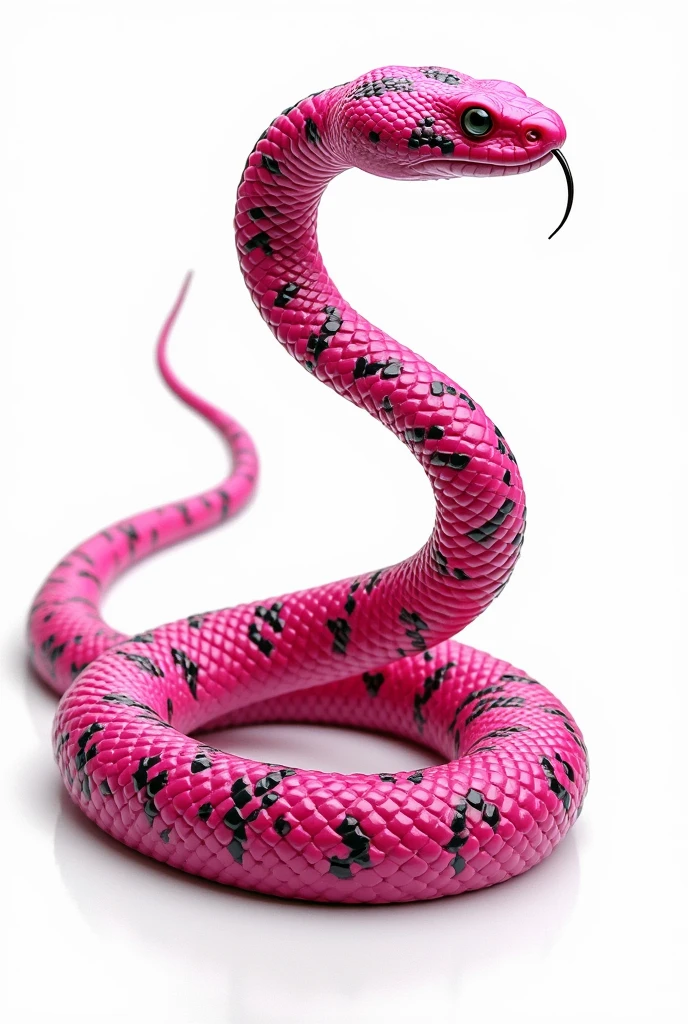 pink with black dots snake png
