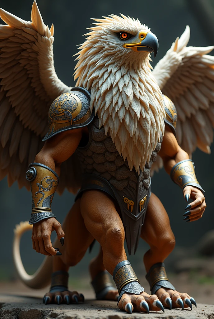 
            ( Perfectly Correct ??????? ) Eagle&#39;s head, lion&#39;s body, griffin（griffin）(Decorative elements for armor)It is a mythical creature that appears in many myths and legends。Its appearance combines that of a lion and a griffin, both of which have the body of a lion.、limbs and tail，Eagle head and wings。

                     

              The gryphon is a symbol of strength and caution. The gryphon is considered powerful.、symbol of dignity 