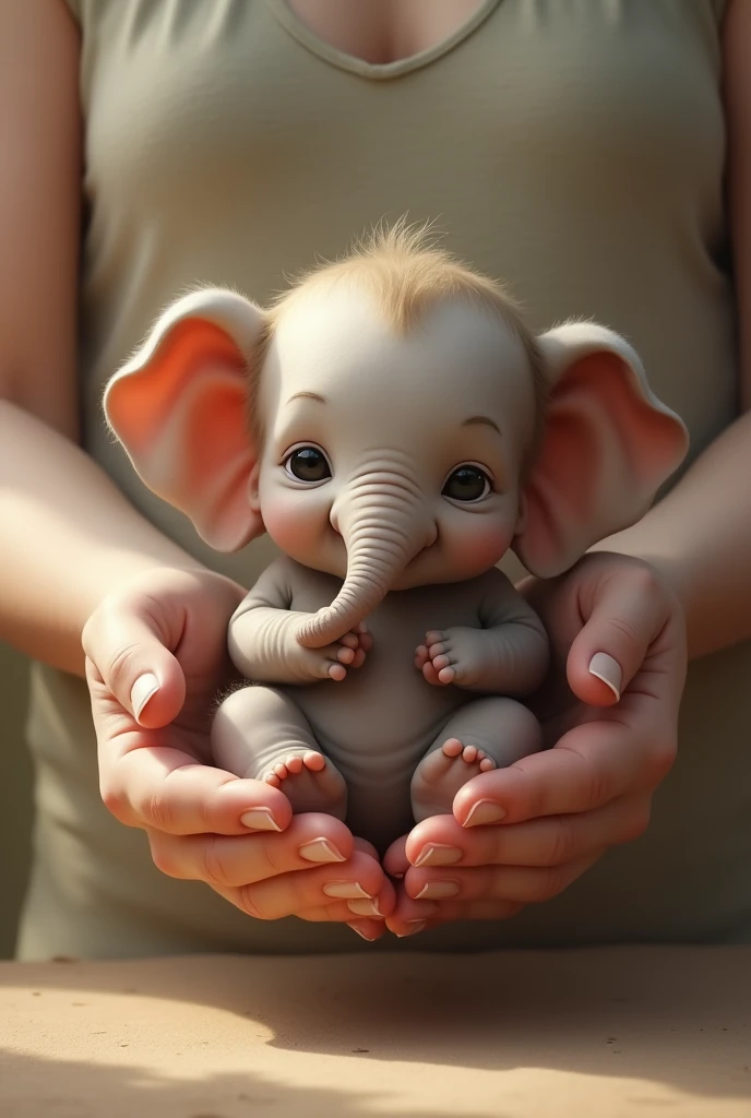 Create an adorable image of a newborn
elephant being gently held by a human
fingers, highlighting the tiny and delicate
features of the baby elephant. The focus
should be on the elephant's expressive
eyes, cute trunk, and soft, wrinkled skin.
The image should convey a sense of
tenderness and wonder, capturing the
innocence and vulnerability of the young
animal
Expand Prompt
Use Al to improve short prompts and get new image
style