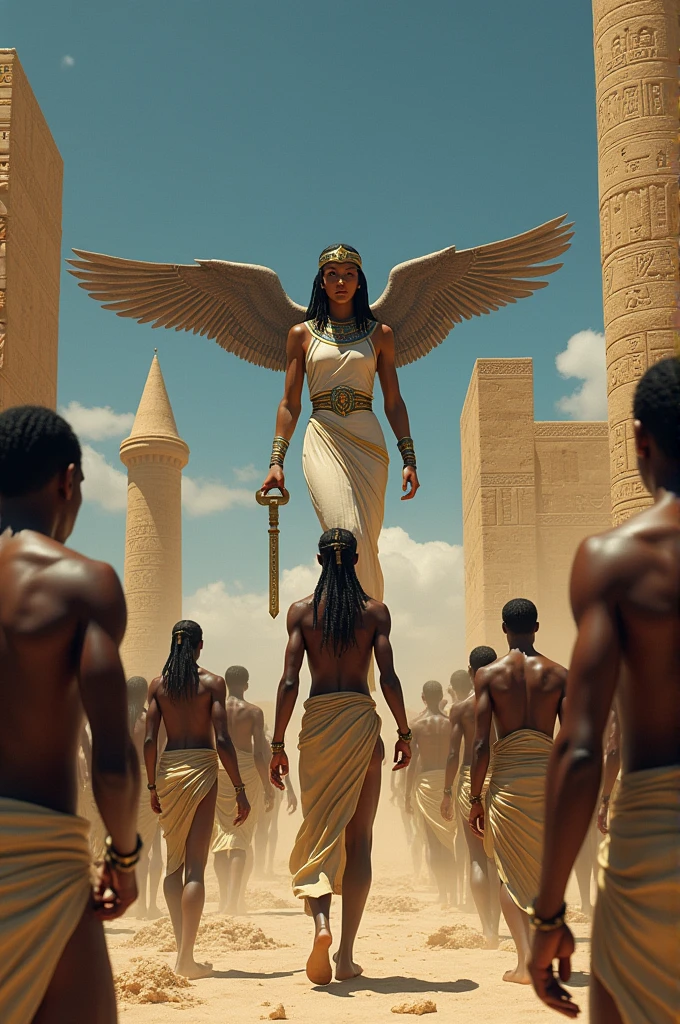 Egyptian slaves and the goddess Isis