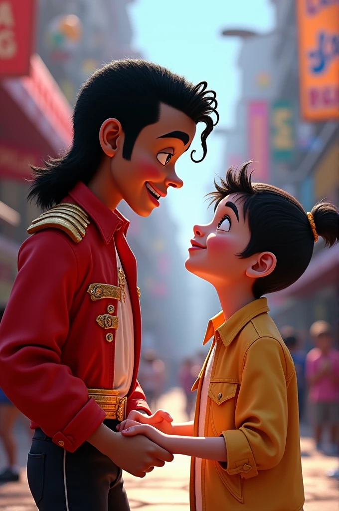 Artist and fan michael jackson pixar style