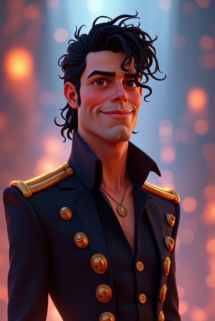 singer michael jackson pixar style older