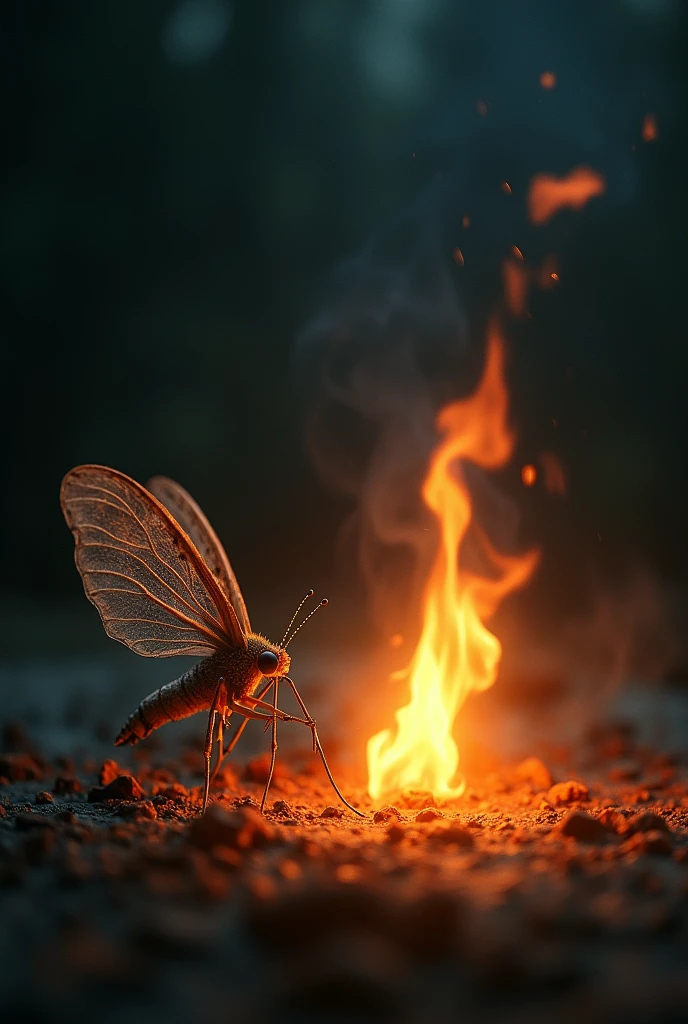 Moth fly to the fire
