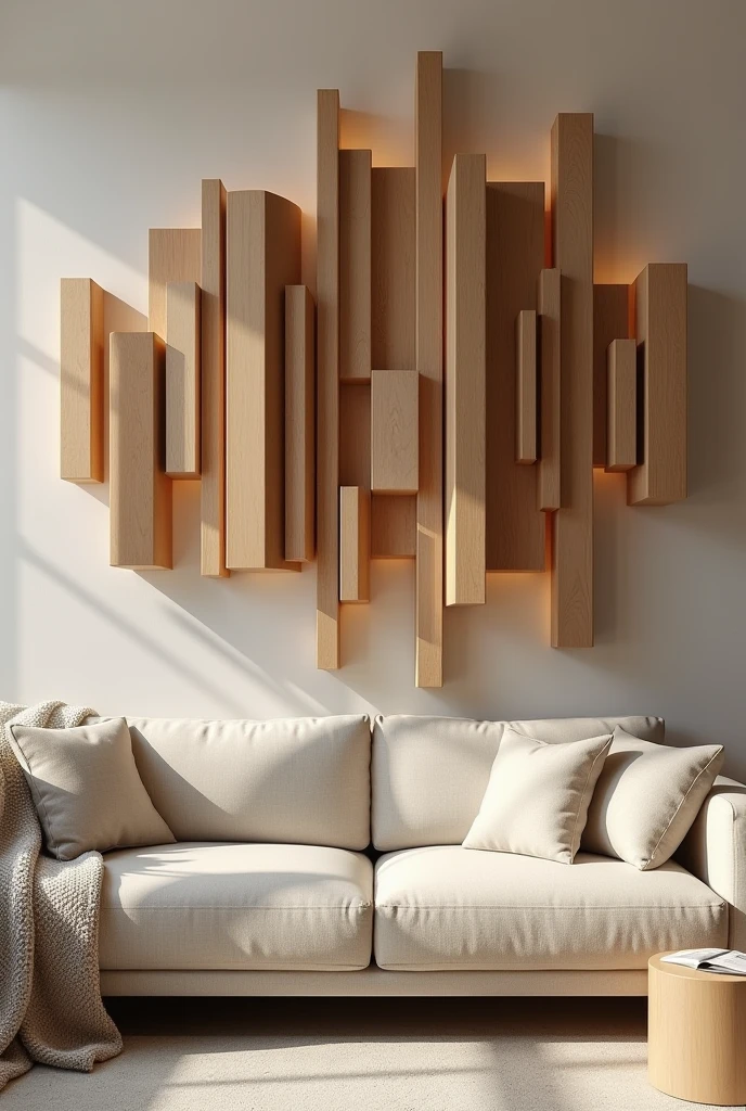 I have some rectangular wooden prisms that I want to put on my living room wall..
Give me designs that include the rectangles.
Each of these measures: 20 cm long, 5cm high, and 3 cm wide I have 200 pieces