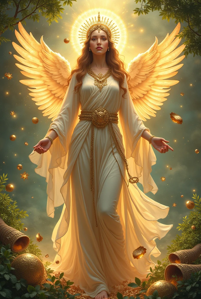 Goddess of fortune illustration