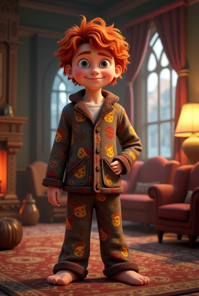 Fred weasley in pajamas