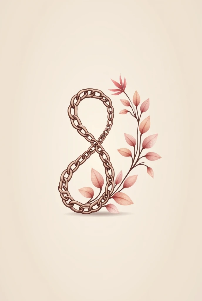 Logo for my shop that sells body jewelry inspired by chains and that is feminine