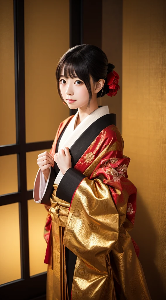 Zashiki-warashi gold Gorgeous background