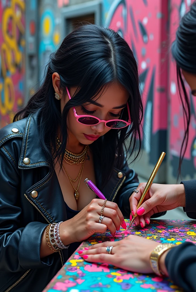 Nail artist, hip-hop, graffiti, vernis à ongles