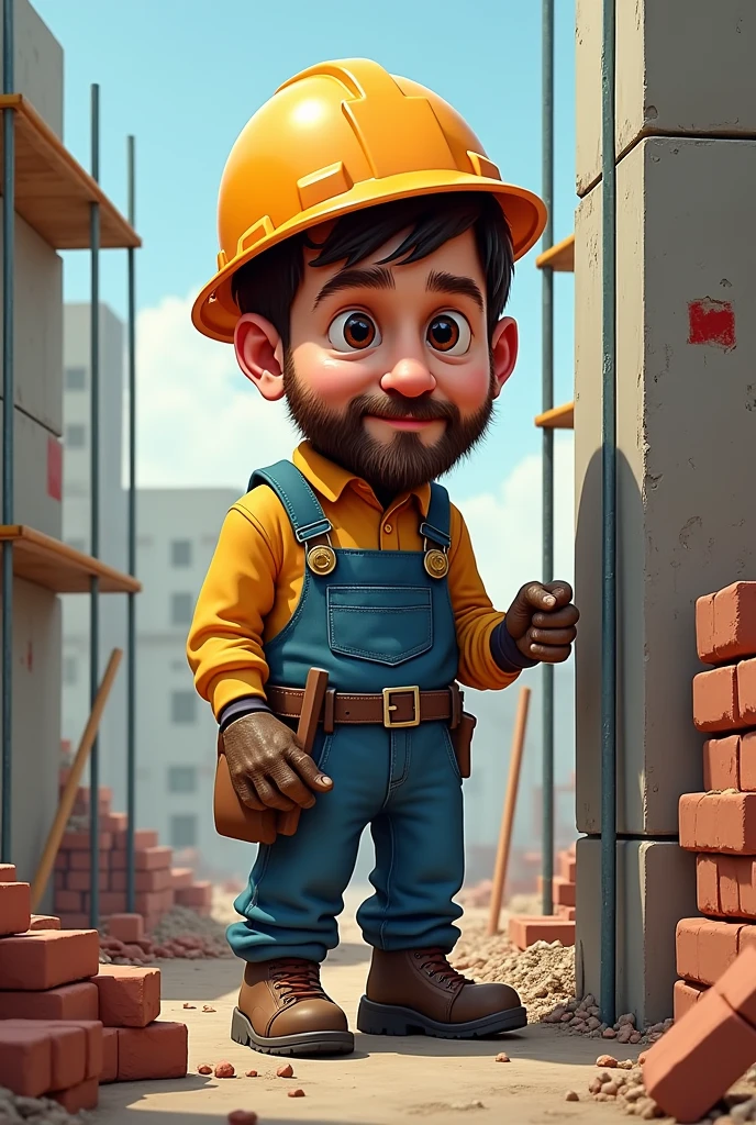 Make is building a building. Messi's face must be clear