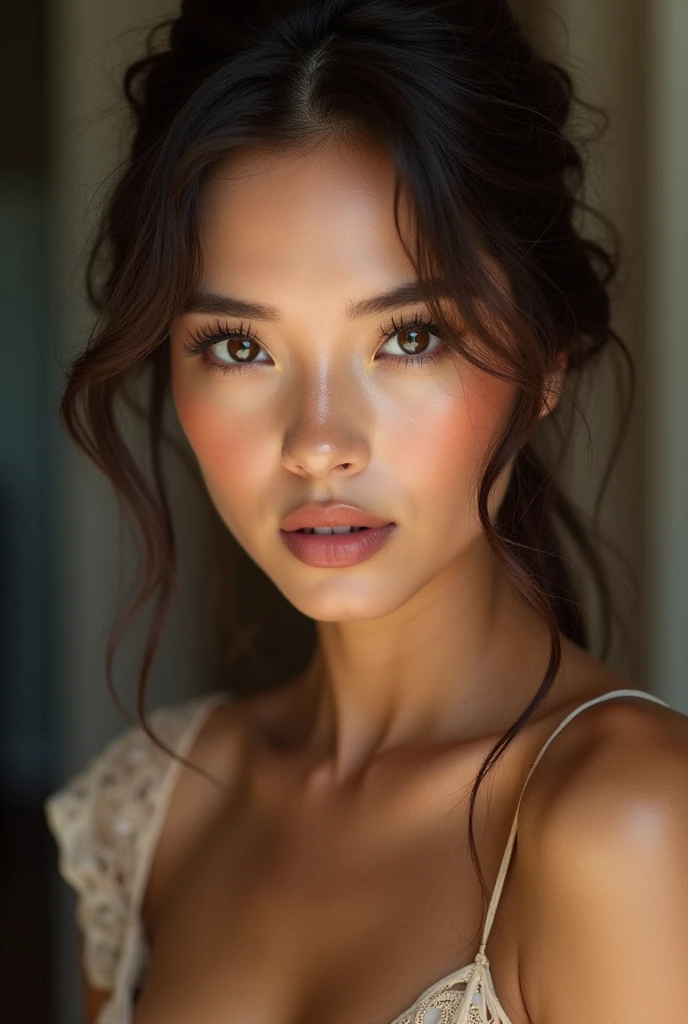 (best quality,4k,8k,highres,masterpiece:1.2), ultra-detailed, (realistic,photorealistic,photo-realistic:1.37), beautiful detailed eyes, beautiful detailed lips, extremely detailed face, long eyelashes, flawless skin, exquisite facial features, radiant complexion, captivating gaze, alluring smile, sensual lips, seductive charm, mesmerizing beauty, glamorous appearance, graceful posture, stunning aesthetics, enchanting aura, delicate features, alluring femininity, elegant visage, captivating expression, refined facial contours, seductive allure, perfect symmetry, exquisite lip shape, silky smooth skin texture, attractive jawline, delicate eyebrows, radiant and clear complexion, appealing lip color, irresistible charm, intoxicating beauty, bewitching features, perfect facial proportions, luxurious lip texture, flawless makeup, high-fashion look, confident and charismatic gaze, irresistible magnetism, sophisticated elegance, timeless beauty, evocative sensuality, enchanting and irresistible lips, luscious lip color, seductive and inviting expression, radiant with natural beauty, irresistible allure, exquisite and delicate lip shade, seductive and alluring eyes, sultry and tantalizing lips, captivating and enchanting beauty, elegant and graceful presence, enticing and expressive facial features, mesmerizing and unforgettable beauty, flawless and symmetrical face, lush and plush lips, delicate and soft lip texture, (full body)
