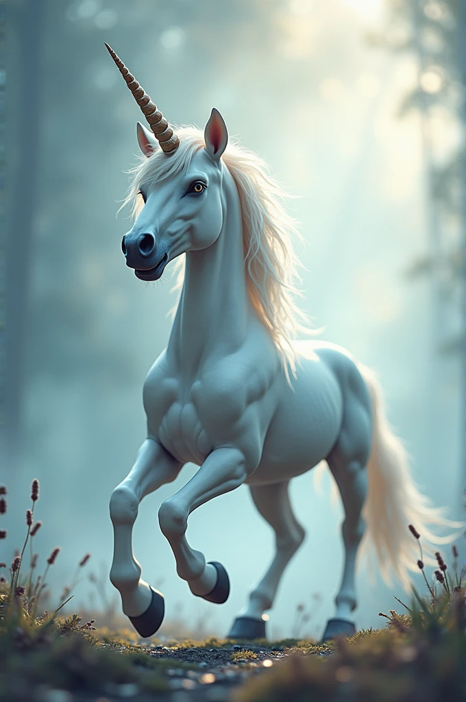 Unicorn giving the middle finger