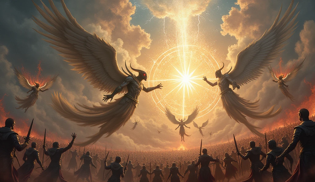 Lucifer army vs angles