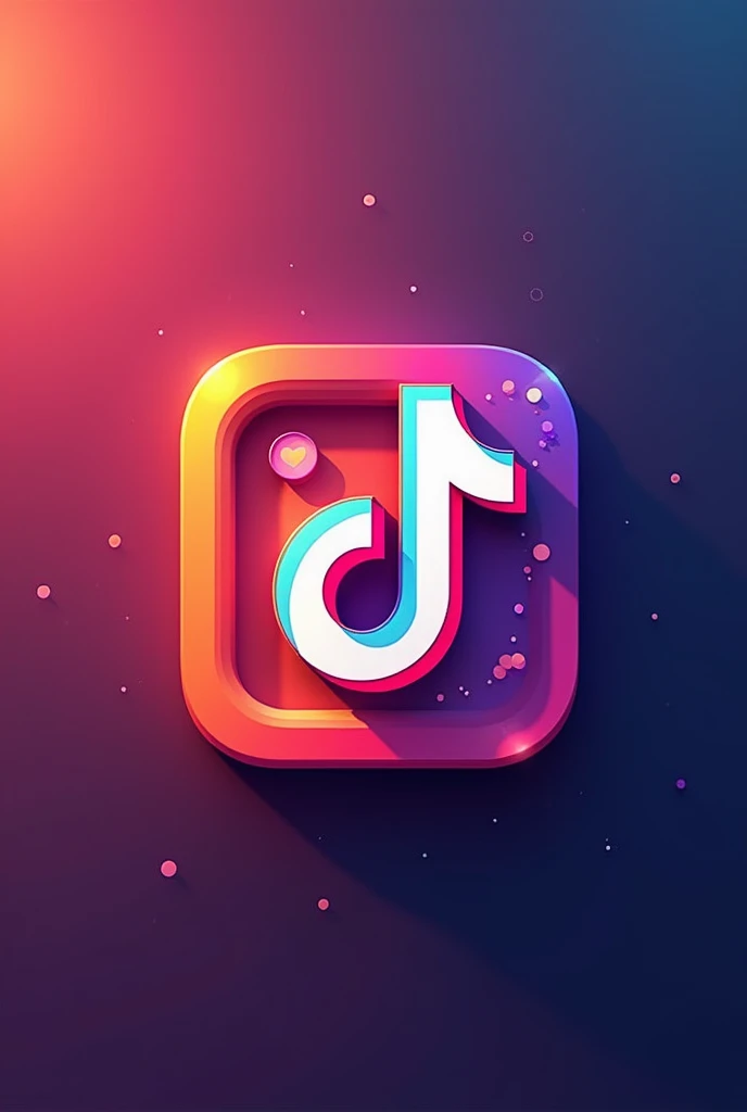 Tiktok logo combine with Instagram logo more creative
