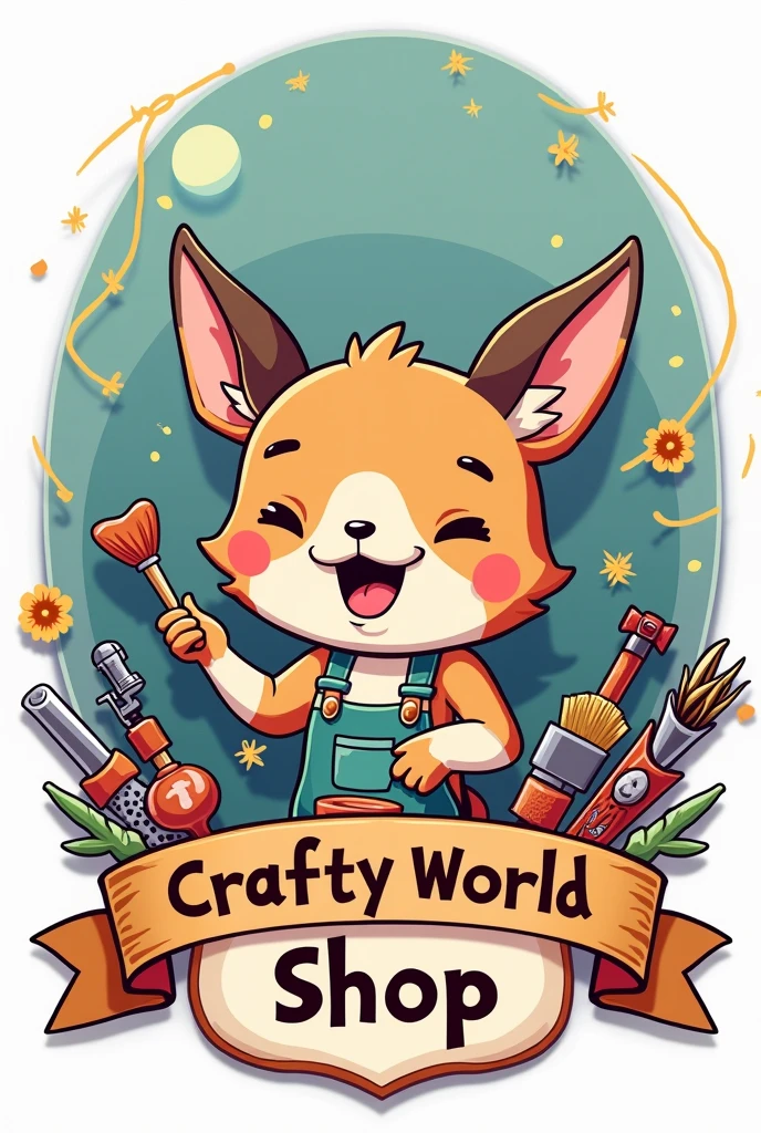 Make The crafty world shop logo