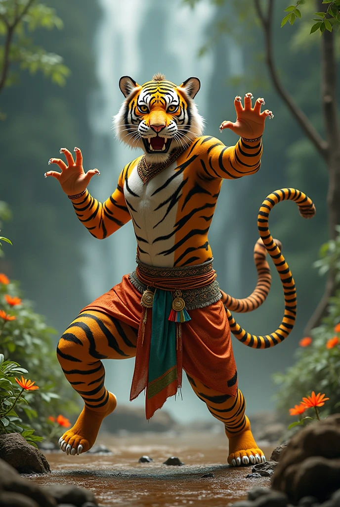 A tiger dance moves