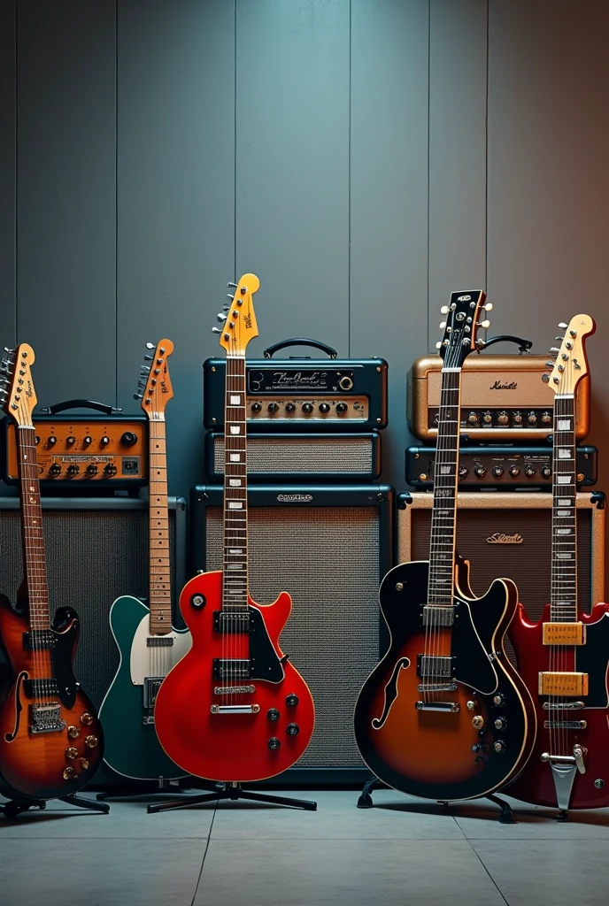 Facebook cover, with image of guitar amplifiers