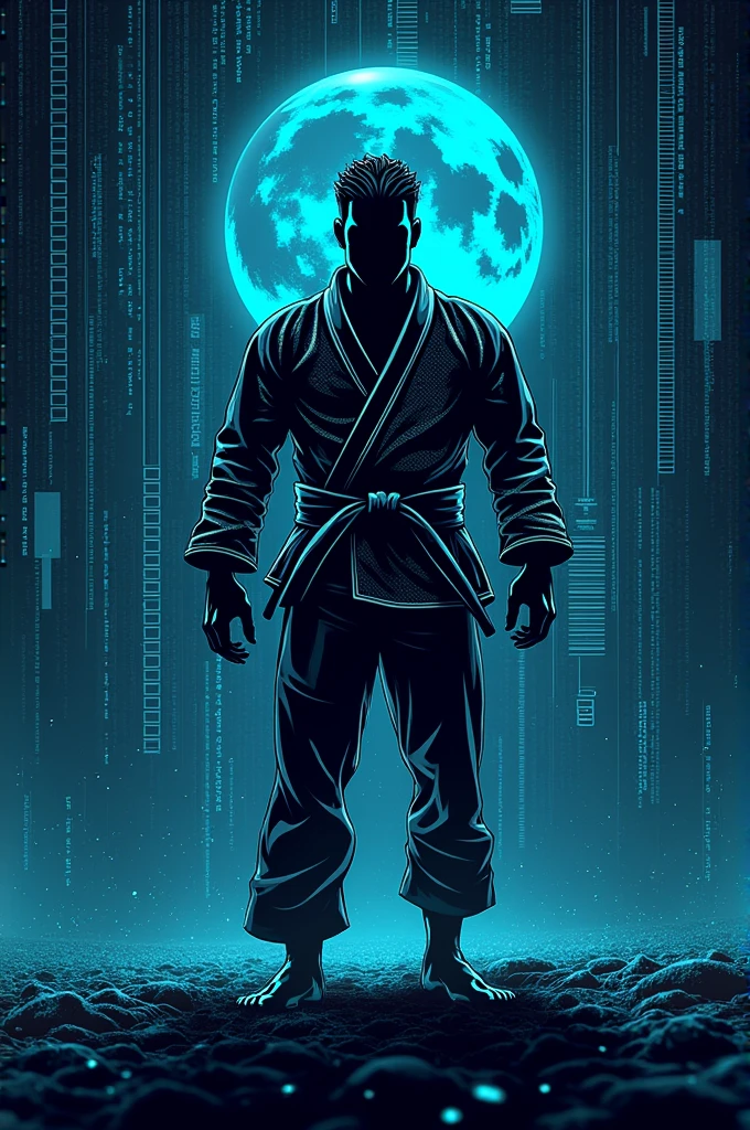 Make an image or sticker to personalize my bjj kimono with cybersecurity references. I would like it to have something about Kali Linux., Hydra, iso20001, nessus