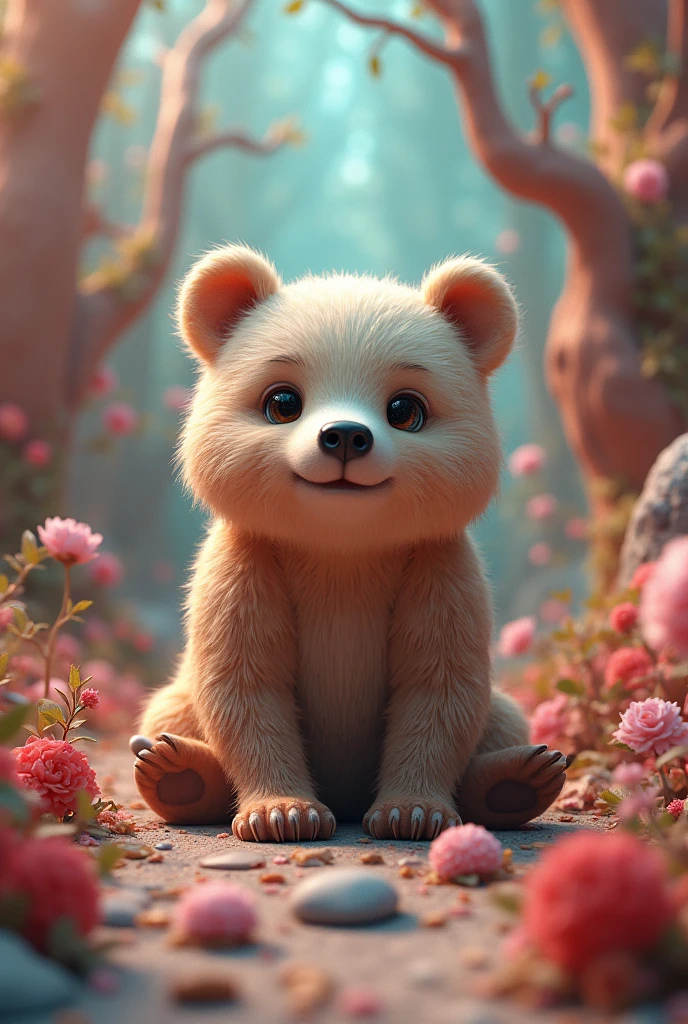 The ordinary Bear 3D hyper surreal 