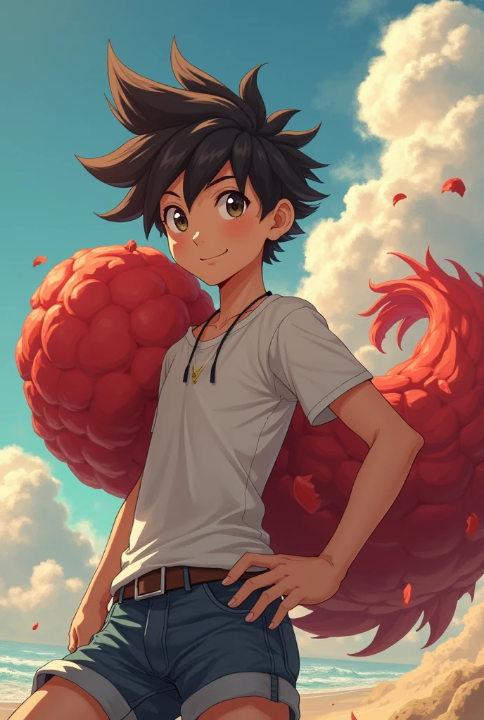 Anime boy with huge cock