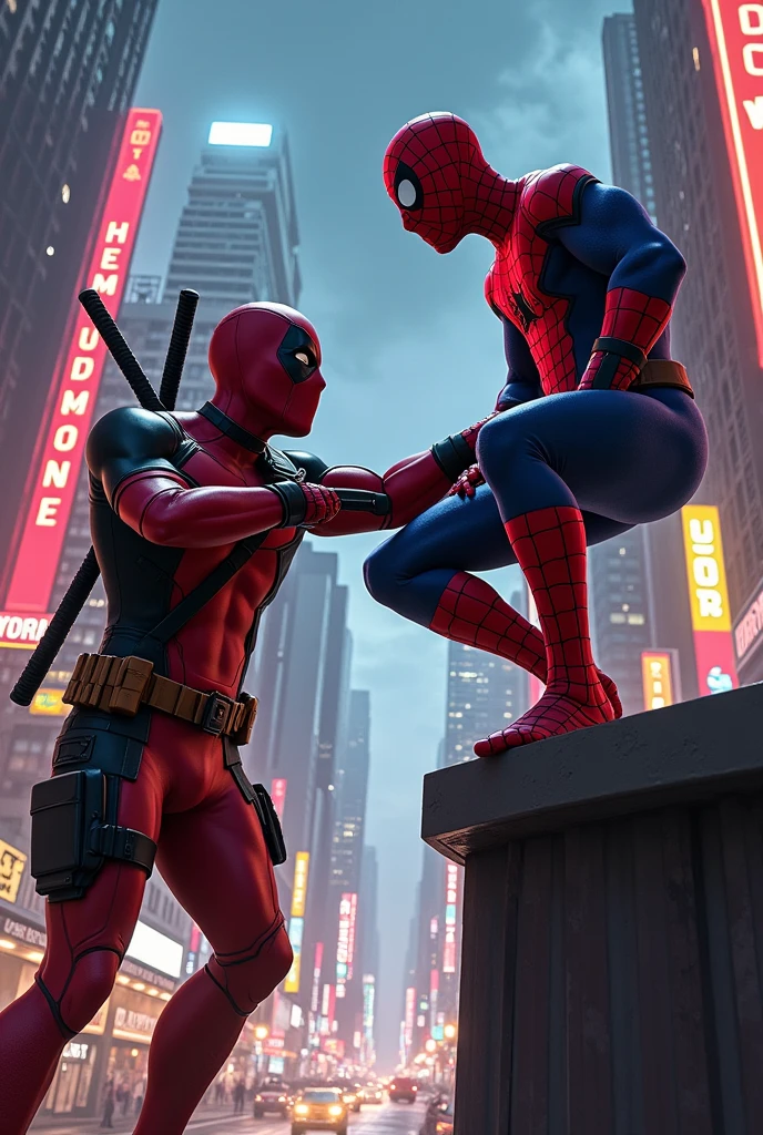 Deadpool and Spiderman