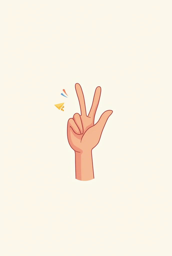 Draw a cartoon that shows only the thank you sign but no thank you text. A cartoon hand will convey thanks.