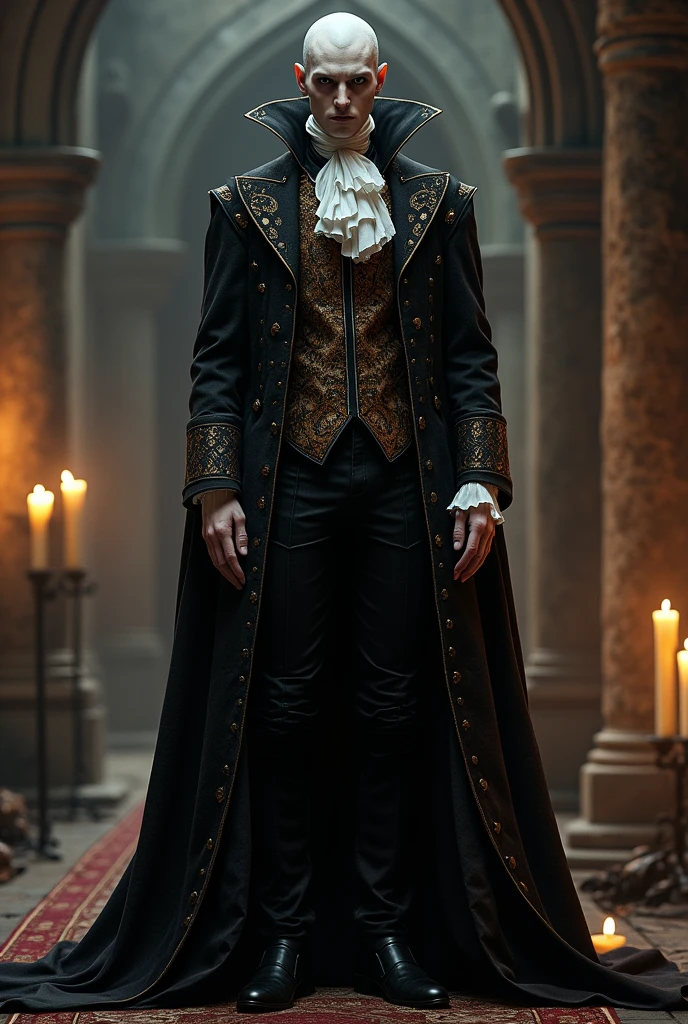 vampire with medieval style clothing