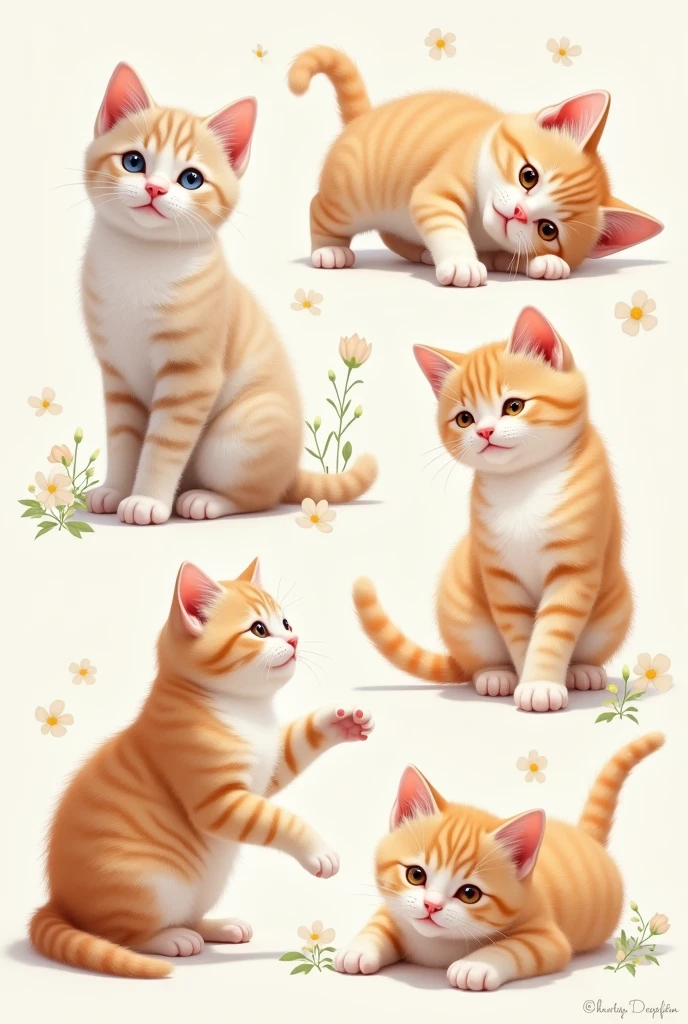 Cute cat pictures in various poses