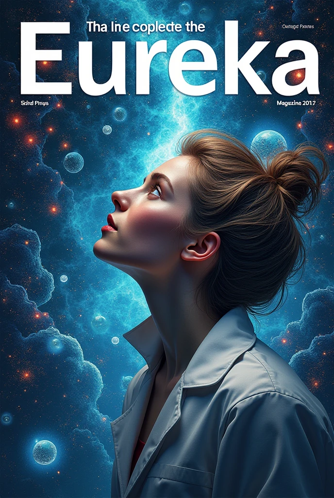 Need a front page design for magazine , tittled ureka , magazine is related to physics and science 