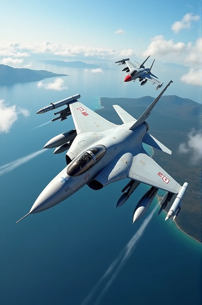 Hellenic mirage 2000 shooting down Turkish F-16 over Chios island