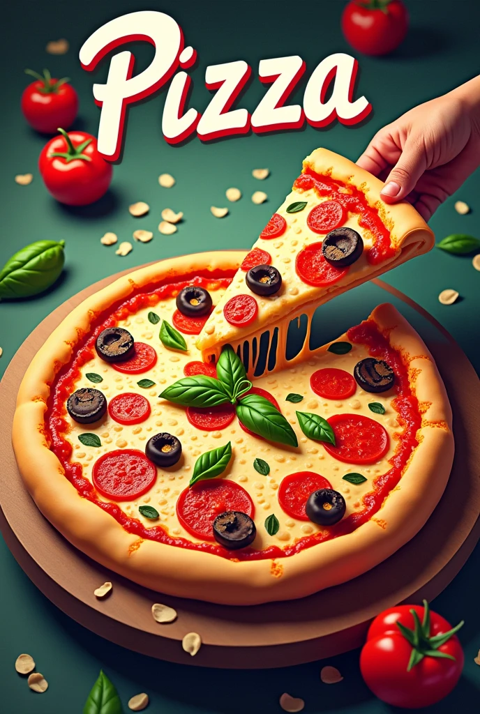 Real Pizza creative poster