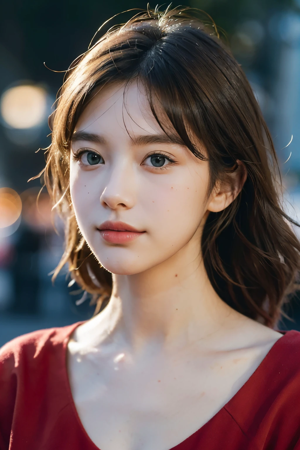 (Highest quality,4K,High resolution,masterpiece:1.4),Very detailedな,Very detailed,Sharp focus,Surreal:1.4,Professional,HD Images,Bright colors,Bokeh,Beautiful and delicate eyes,Beautiful and delicate lips,Long eyelashes,Romantic atmosphere,Soft Light,Light and shadow contrast,Lighting Effects,High nose bridge,High nose,Yamane,young,Vibrant,Chubby Cheeks,Charm,Graceful curves,blonde,full,The background is clear,Los Angeles streets,girl,Hollywood Background,Red clothes