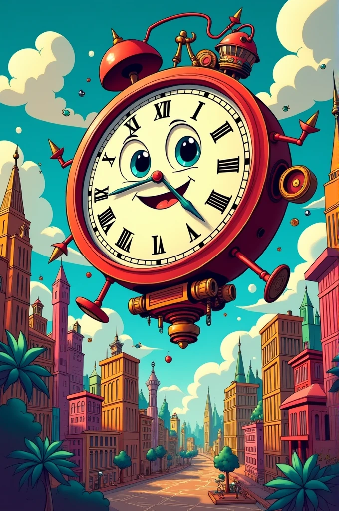 World clock, comics 