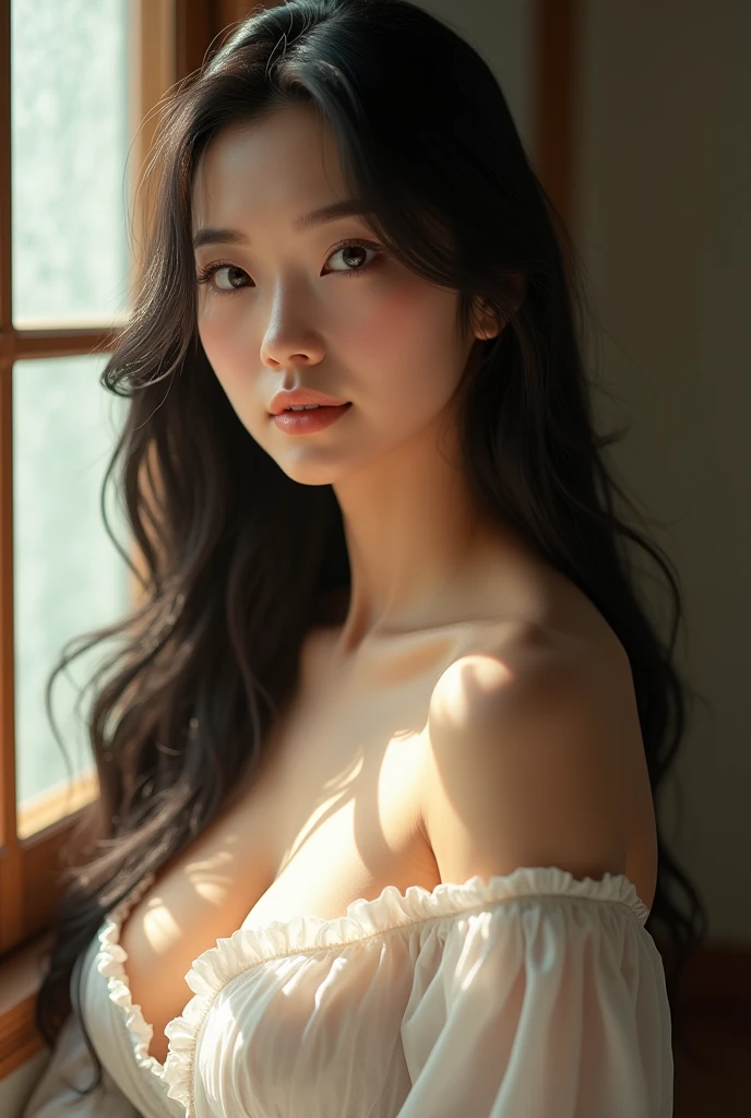 Japanese women、50 years old、Large Breasts、Black Hair、Real感、reality、Beauty Witch、Real、sunlight