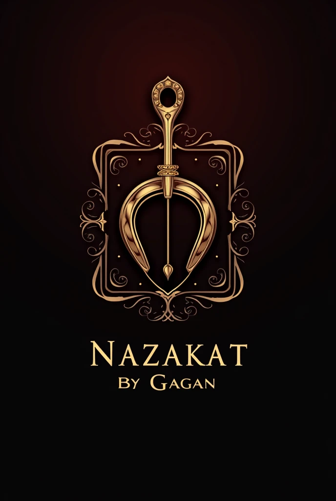 We want a logo of my boutique boutique name is nazakat by gagan logo in classic and royal look and design of pin and thread in best design 