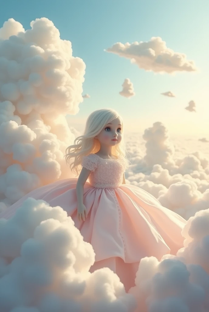 Photo of doll-shaped clouds