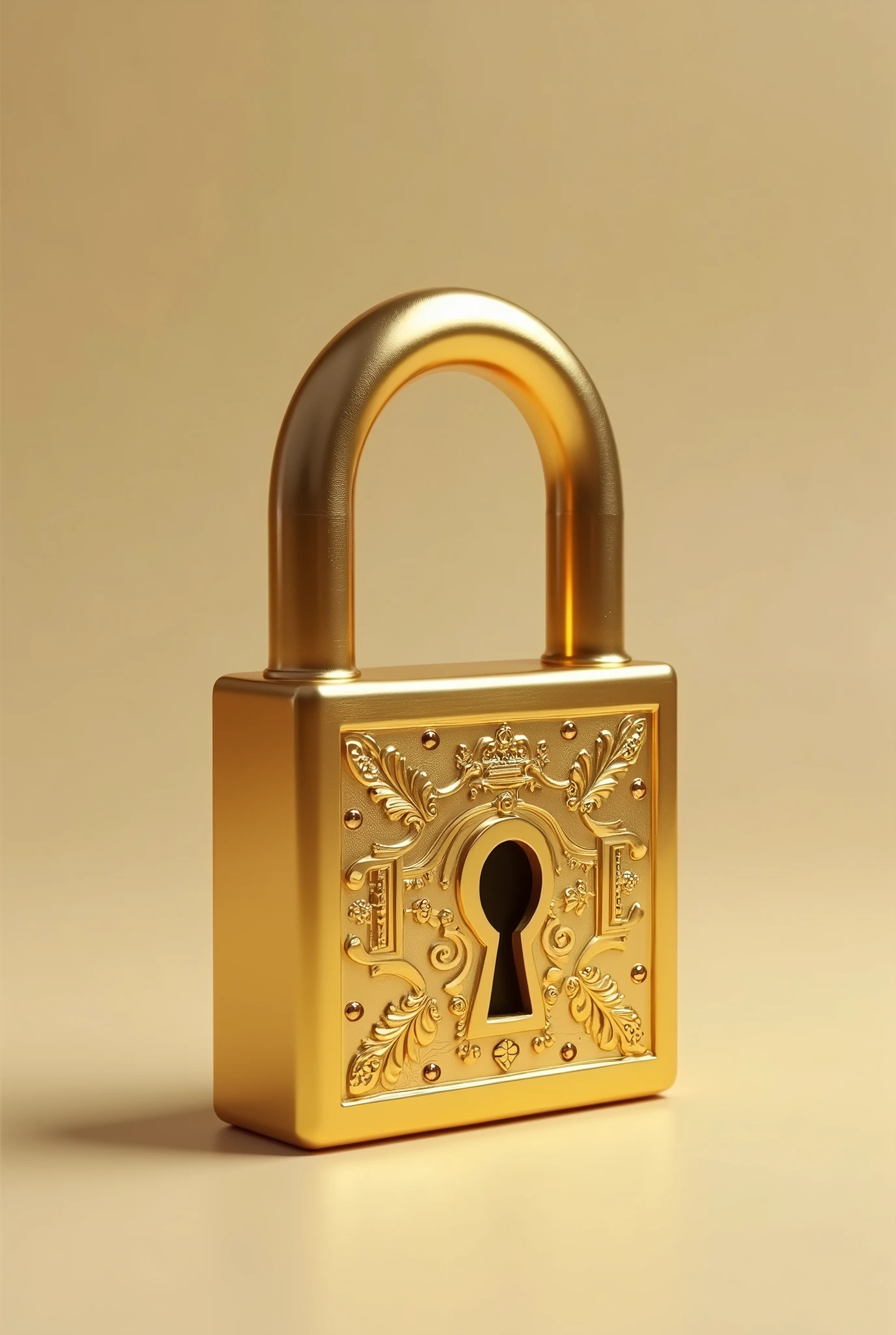 CLOSED GOLDEN PADLOCK 