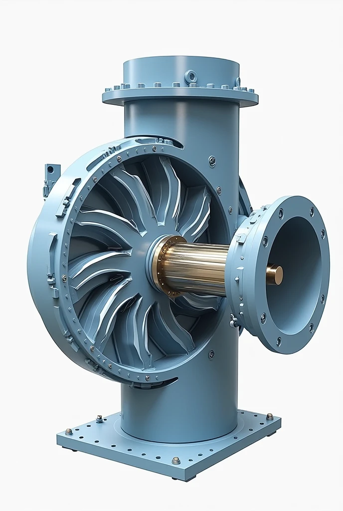 compressible machine axial fluid direction